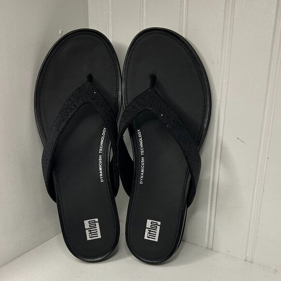 Fitflop Womens Gracie Opul Embellished Comfort Flip-Flops Size 8 - Picture 1 of 6